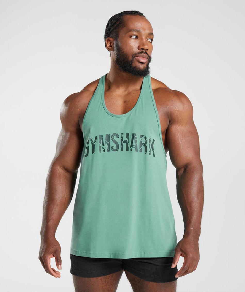 Stringers Gymshark Power Hombre Verde | CO 3571CTV